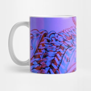 Skeleton Antique Engraving Glitch Ver. Mug